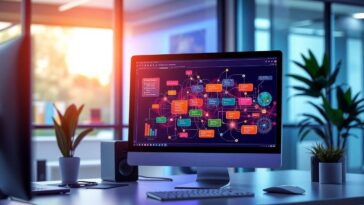 ภาพหน้าจอคอมพิวเตอร์แสดง workflow อัตโนมัติ