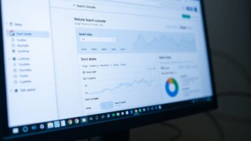 หน้าจอ Google Search Console แสดงข้อมูล SEO
