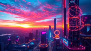 ภาพเมืองแห่งอนาคตที่สร้างด้วย AI